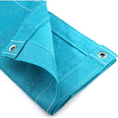 New Thicken Lake Blue Sun Shade Net Garden Yard Fence Netting Anti-UV Sunshade Cloth Balcony Terrace Privacy Nets