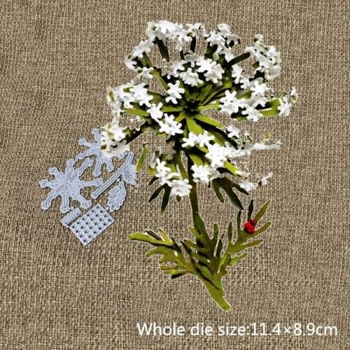 XLDesign Craft Metal Cutting Dies Cut Die Mold Queen Annes Lace flower Scrapbooking Album Paper Card Craft Embossing Die Cuts