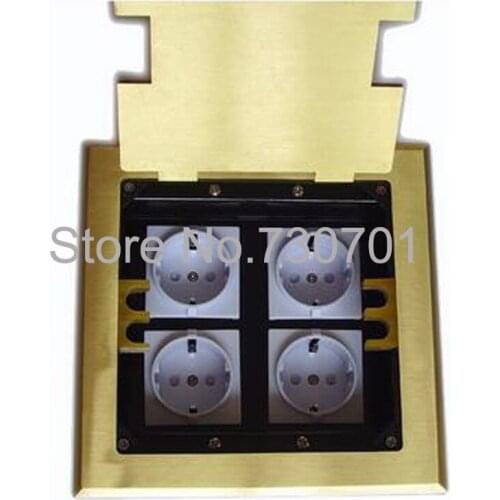 2019 EU Flip-up type floor socket box EU power Open cover type floor sockets with useful cable exists