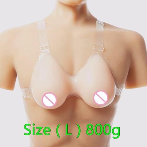 C cup 800g/Pair Silicone Fake False Breast crossdresser silicone breast form silicone breast chest prosthesis