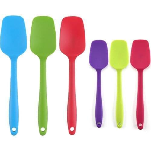 20 Pcs Seamless Silicone Spoon Spatula BPA Free Kitchen Scraper Utensil for Baking and Cooking Ice Cream Scoop Wholesale