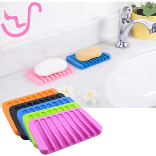 Silicone soap holder 4pcs/set Color Random