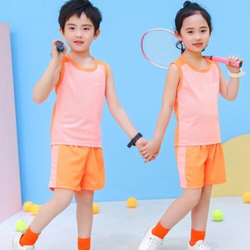 Boys Sports Basketball Clothes Baby Sleeveless Vest Sets Children Girls Clothing Suits for Teens 2-13 Years Toddler Shorts 2pcs