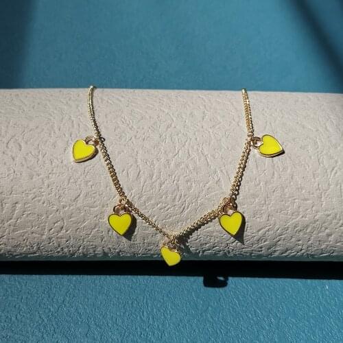 VG 6YM The New Color Love Ladies Necklace Personality Fashion Womens Birthday Party Necklace Jewelry Dropshipping Gifts