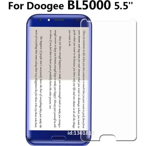 2PCS Doogee BL5000 Tempered Glass Doogee BL 5000 Screen Protector Film Case 0.26mm HD 2.5D Clear Tempered Glass