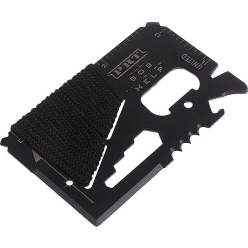 1PC 11 in 1 Camping Survival Pocket Multi tool Military Multifunction Swiss Army Wallet Kinfe Tools Credit Card Knife