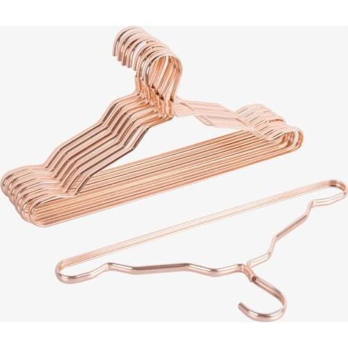 10pcs Large Thicken Aluminum Alloy Clothes Hangers , 42cm Drying Racks , Seamless Anti-slip Windproof Anti-rust , Storage Rack