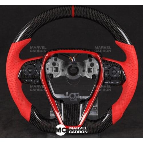 100% REAL CARBON FIBER STEERING WHEEL COMPATIBLE WITH Toyota Camry