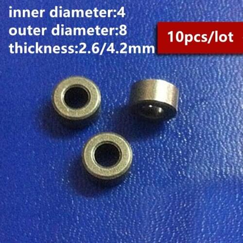 10pcs/lot Inner Diameter 4mm Outer Diameter 8mm Iron Base Precision Oil Bearing Copper Sleeve
