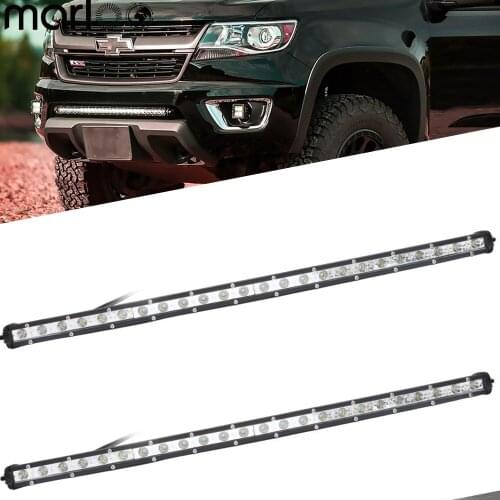 Marloo 2pcs 26" 72W Light Work LED Bar Driving Fog Lamp Offroad SUV 4WD Car Boat LED Work Light For Toyota Motorcycle Tractor