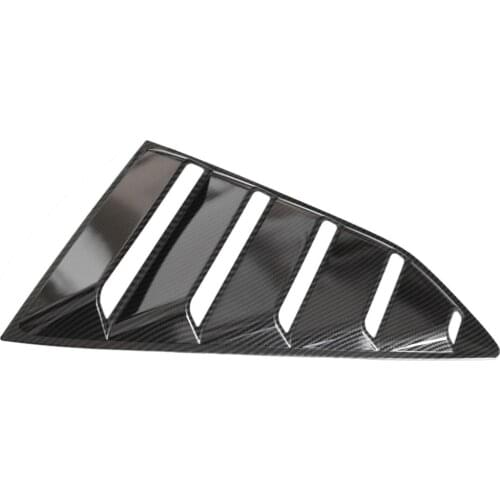 2 Pack of Finish Racing Style Rear Side Window Scoop Air Vent/Louver Shades Fits for Chevrolet Camaro, 432x255x40mm