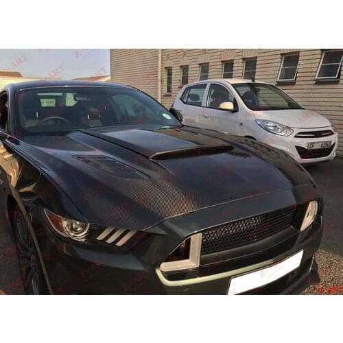 2015-2017 Z-ART carbon engine hood for Mustang carbon fiber engine bonnet for Mustang carbon fiber engine cover for Mustang