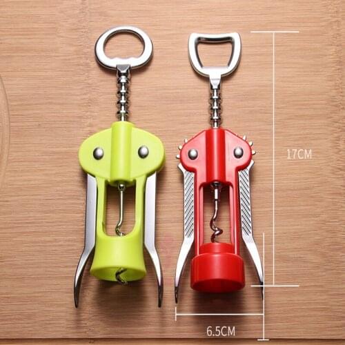 250pcs/lot Multi-function Bottle Opener RED Wine Corkscrew Kirsite Waiter Beer Cap Opener destapadores de cerveza Openers