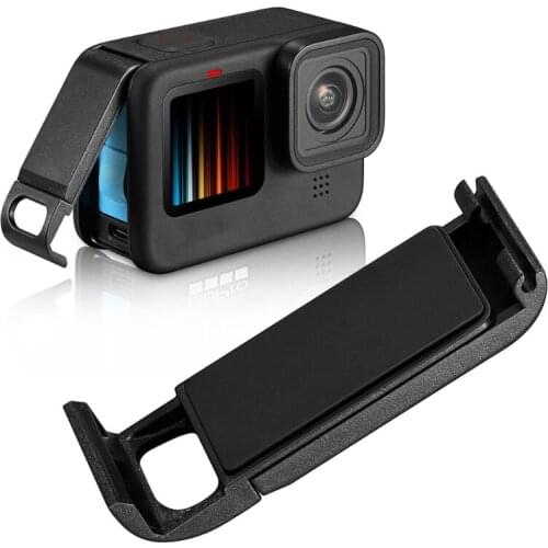 28EA Select Lightweight Protective Battery Cover for Sports Camera Hero 9 Black, Battery Charging Door Vlog Accessory