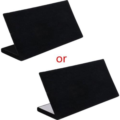 32CE Velvet Necklace Chain Bracelet Display L Stand Board Jewelry Holder Rack