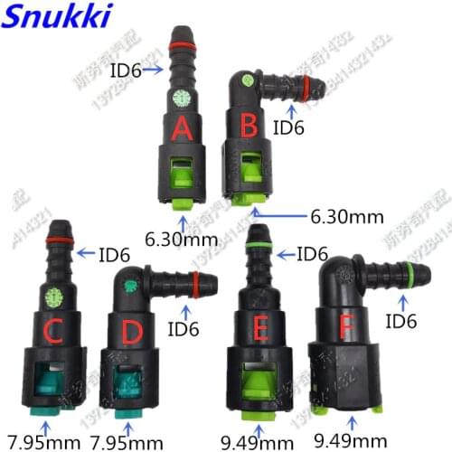 6.30 7.95mm 9.49 ID6 female connector Fuel pipe fittings Fuel line quick connector female connector 10PCS a lot