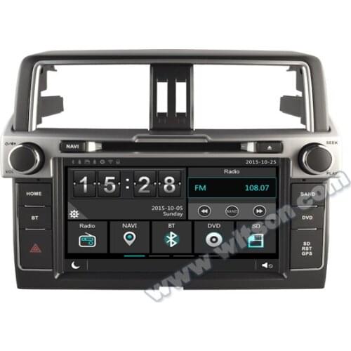 9" Capacitive Touch Screen Car DVD for Toyota Land Cruiser Prado J150 2014-2017 with Tire Pressure Monitoring System Support