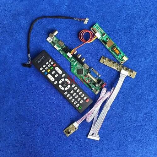Analog LVDS 30-Pin For HSD150PX14/HSD150PX15/HSD150PX16/HSD150PX17 LCD drive board 1CCFL HDMI-compatible VGA AV USB 1024*768 Kit