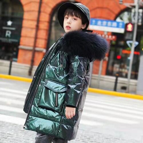 New Children Boys Parkas Winter Coats For Boys Padded Cotton Coat Kids Warm Thick Hooded Baby Boys Coats Outerwear Three Colors