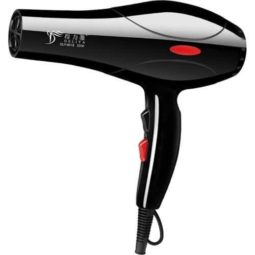 6-piece Hair Dryer 2200W Household Hair Dryer Diffuser/Comb Salon US Plug Compact size for easy travel and storage Strong wind