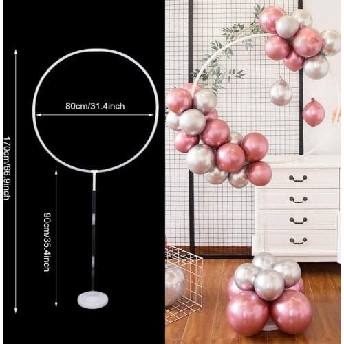 Baloon Garland Round Stand for Baby Shower Decorations Happy Birthday Party Balloons Wreath Decorations Wedding Party Favors