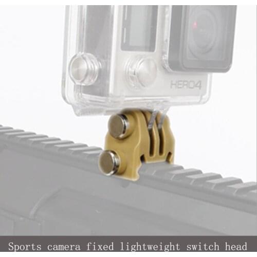 Go Pro Accessories 20mm Picatinny Gun Rail Mount Airsoft Gun Adapter Kit for GoPro Action Shot gun Hunting Rifle Camera mount