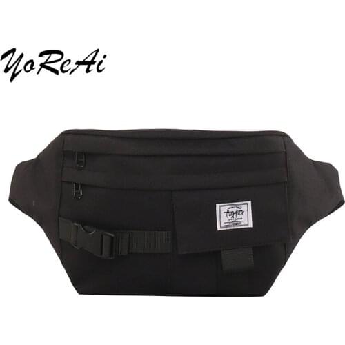New Mens Canvas Shoulder Bag Unisex Outdoor Leisure Waist Bag Womens Large-capacity Simple Messenger Bag Fashion Chest Bag