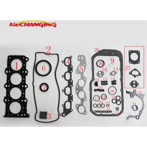 J20A Engine Rebuilding Kits FOR SUZUKI VITARA SX4 (GY) ESCUDO GRAND VITARA I Metal Full Set engine gasket Engine Parts 50272000