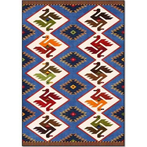 Bohemian style, personalized printing, floor mats, door mats, carpets, anti-slip mats, living room, bedroom home decoration