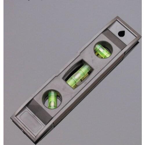 10 Pieces/Lot) 150*33*14 mm Plastic Leveler Torpedo ruler water level meter Black Color