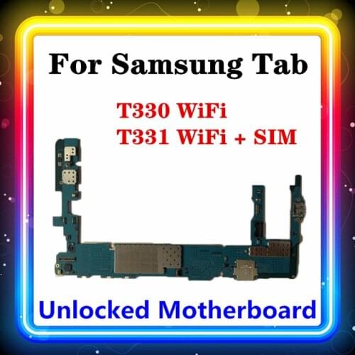 For Samsung Galaxy Tab 4 T330 T331 Motherboard Android Install With Chip T330 WiFi T331 WIFI SIM Support WCDMA/GSM