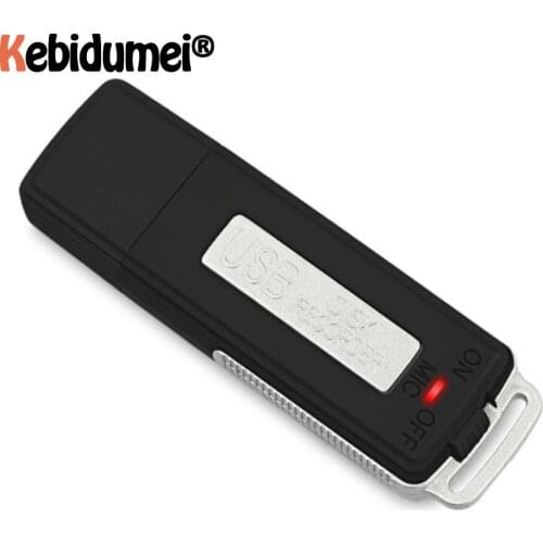 Mini 2 in 1 Mini Recording Dictaphone 32GB USB Pen Flash Drive Disk 70 Hours Portable Digital Audio Voice Recorder For Windows