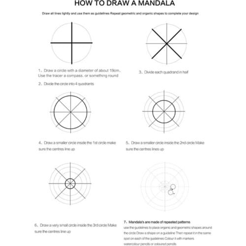 X37B 35 Pcs Mandala Dotting Tools Rock Stone Stencil Gem Sticker Palette Paint Tray