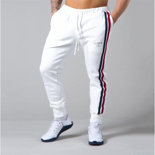 New mens high-quality new brand Pure cotton trousers fitness casual pants daily training fitness casual sports jogging pants