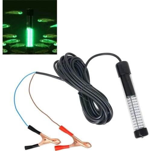 DAOUD 12v 10.8w 180 LEDs Submersible Fishing Light Underwater with 5m Cord 900 Lumens Lure Bait Finder Fishing Gear