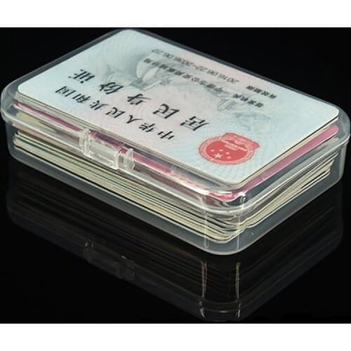 Transparent box for Credit card Bank card Shopping Card ID Card Storage Organiser coin, jewelry,battery collection