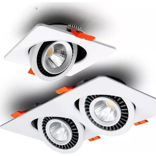 LED dimming downlight, single and double head recessed spotlight, ceiling light, living room, bedroom, kitchen, 110v220v