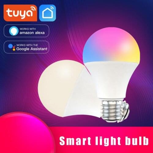 TUYA B22/E27 WiFi Smart Light Bulb RGB LED Lamp Smart life APP Control Wake up Smart Lamp Night Light Smart home Accessories