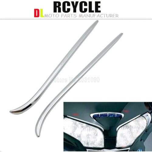 High Quality Fairing Eyebrows Trim For Honda Goldwing GL1800 2001-2011 Decoration Bokykits Parts Accessories Chrome Brand New
