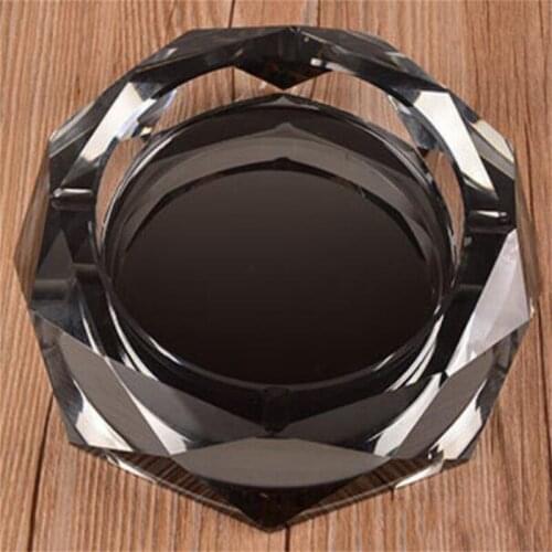 25cm High grade octagonal ashtray Large size Crystal Ashtray