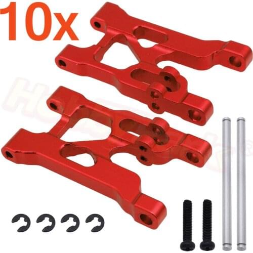 10Pairs /Lot Aluminum Rear Lower Suspension Arm Al. 0004 For FY01 FY02 FY03 WLtoys 12428 12423 1:12 RC Car Upgrade Parts Hop-Up
