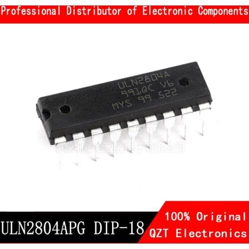 10pcs/lot ULN2804A DIP-18 ULN2804 DIP18 ULN2804AN DIP ULN2804APG ULN2804AP Darlington Transistor Array In Stock