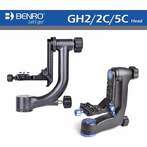 Benro GH2 GH2C GH5C Professional Gimbal Head GH-2 Aluminum Gimbal Heads For Heavy Telephoto Lenses Camera Tripod