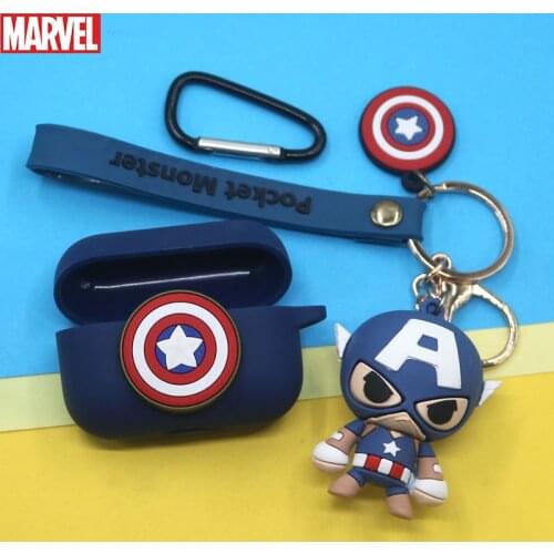 Marvel Bluetooth Earphone Case Cover For Meizu POP Pro Silicone Wireless Earphone Case Shell With Hook Headphone Accessories