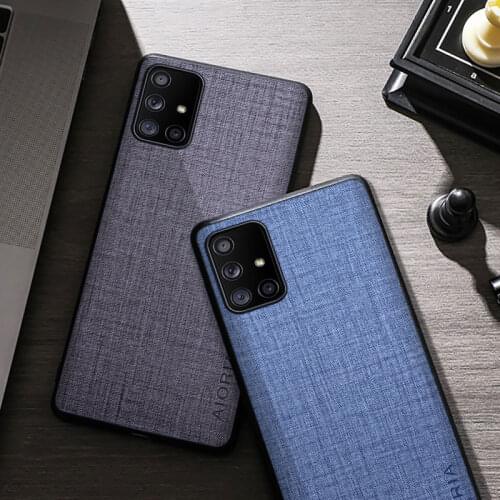 Fabric Silicone Case For Samsung Galaxy A71 A51 5G Soft TPU Bumper Back Cover For Samsung Galaxy A71 A51 Phone Case Funda