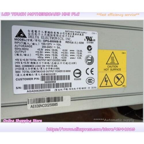 For Original T220 R350 T280 Server Power Supply DPS-600MB B 600W