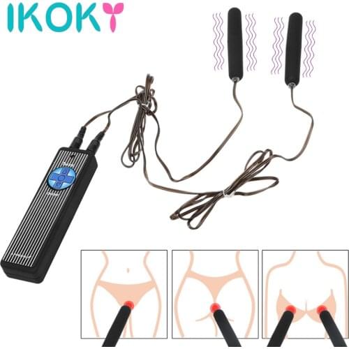IKOKY 7 Speed Bullet Vibrator Double Vibrating Jump Egg Clitoris Stimulator Sex Toys for Women for Couples Strong Vibration