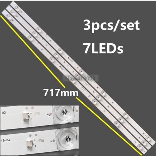 3set=9PCS 717mm LED Backlight strip 7 lamp MS-L2271 V4 035-400-3030-N For LED-40B570P LED- 40B670P LED-40B680 40C4 V400HJ6-PE1