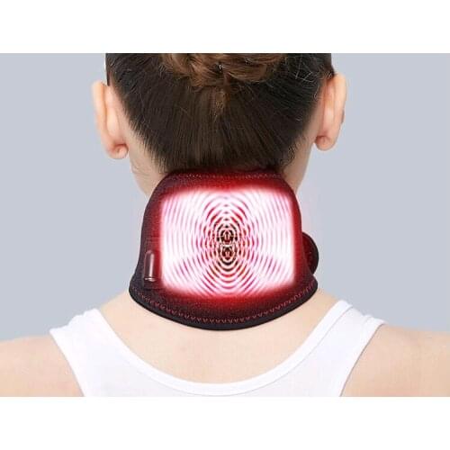 Neck Massager Moxa Moxibustion Massage Usb Electric Cervical Spine Pain Release Warming Battery Operated Far Infrared Heating