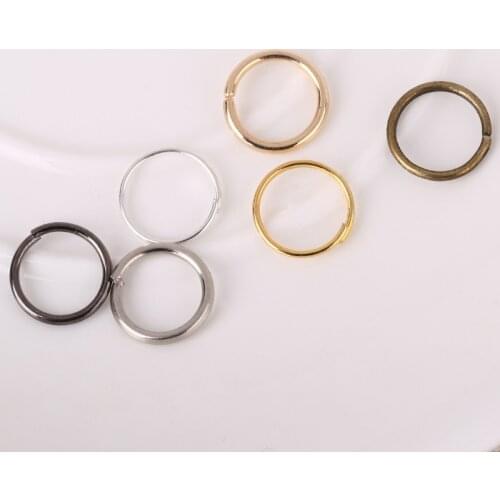 200pcs/lot Rose Gold Silver Color Metal Open Jump Rings 4/5/6/8/10mm Split Rings Connectors for DIY Jewelry Making Findings